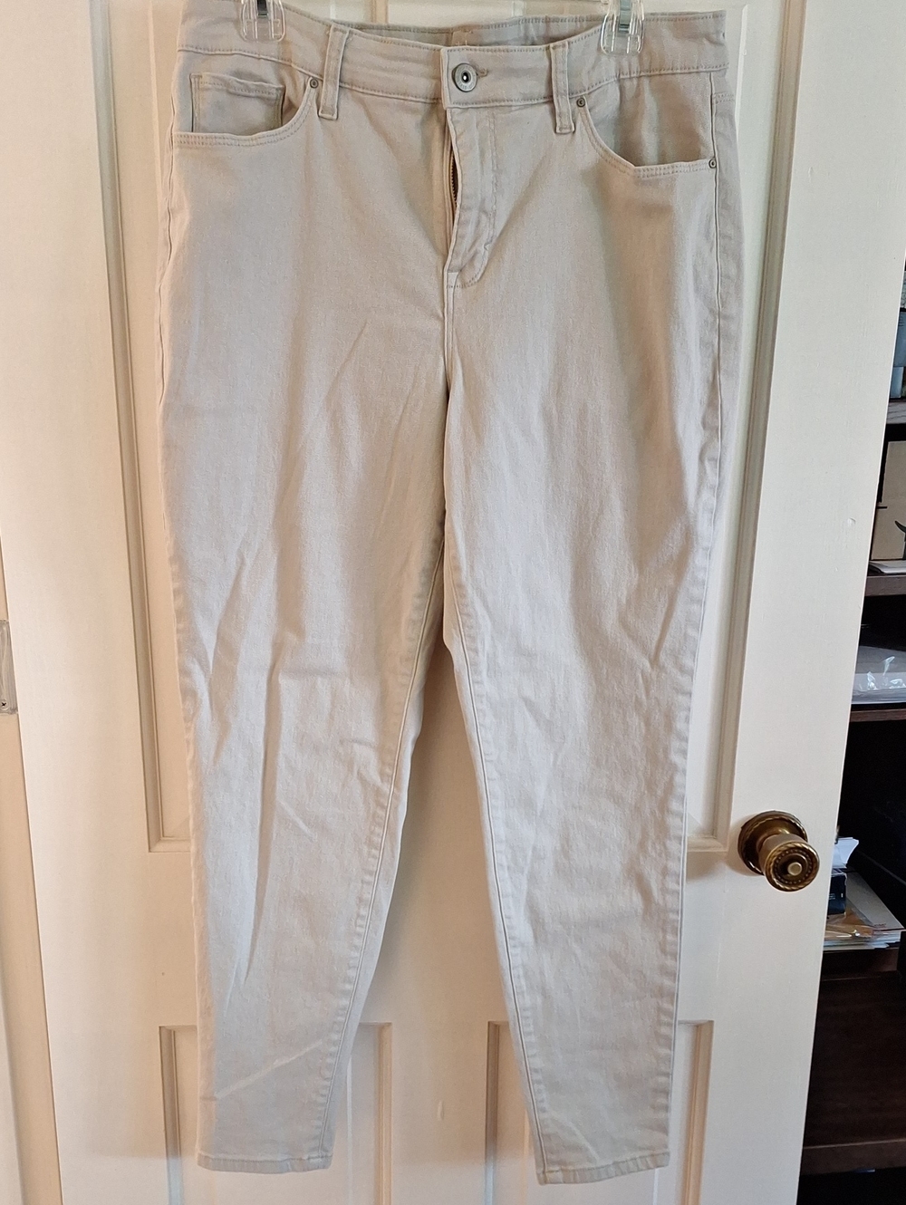 Style & Co. Women's Light Beige Slim Chinos